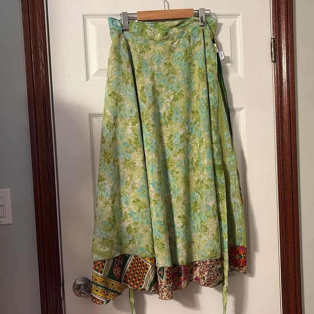 One of a Kind Reversible Ankle Length Skirt
